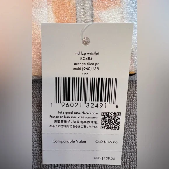 kate spade New York NWT gorgeous and fun Staci Orange Toss Medium L-Zip Wristlet - Picture 12 of 13